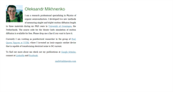 Desktop Screenshot of mikhnenko.com